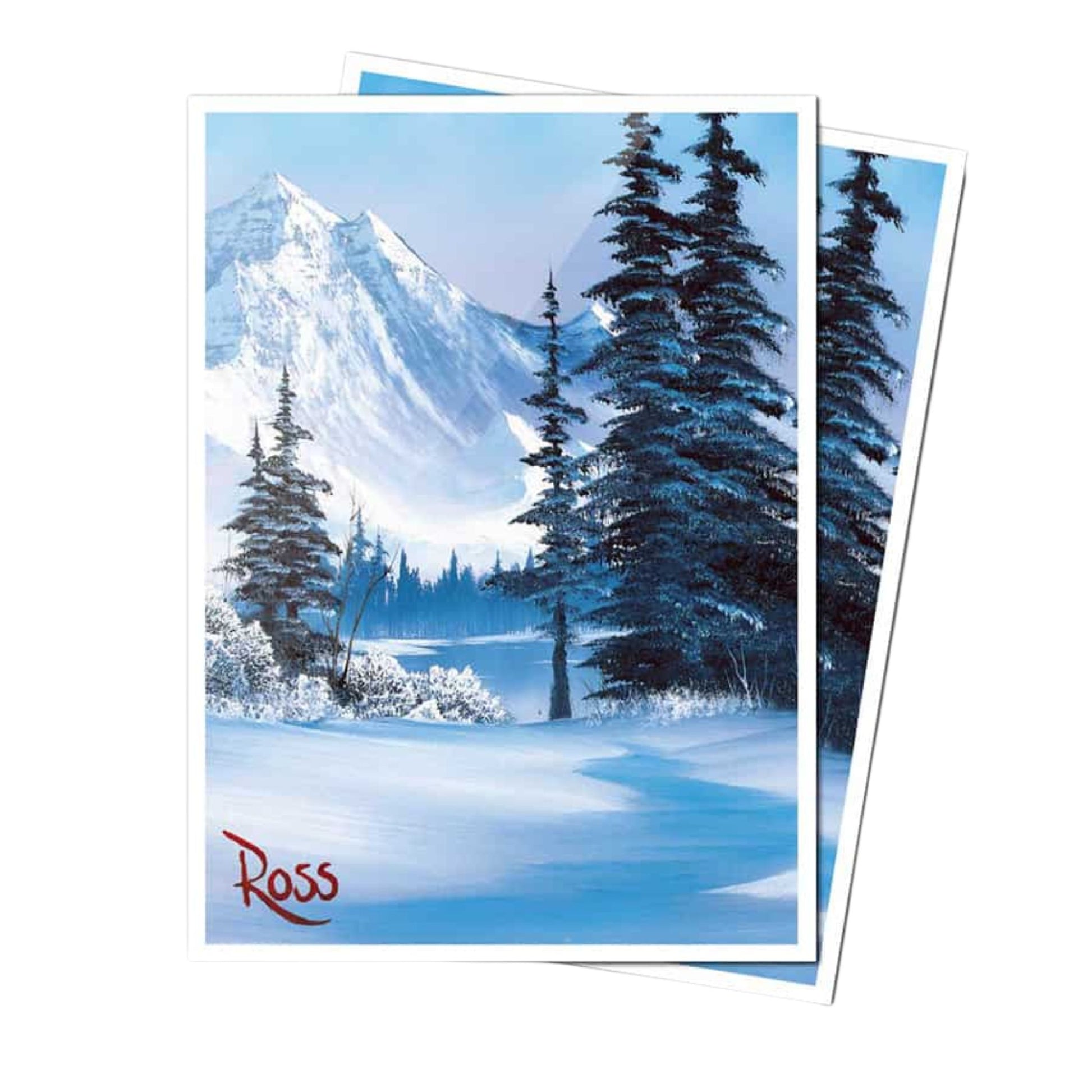 Ultra Pro Apex Bob Ross Winter Paradise Deck Protectors - Trading Card Market