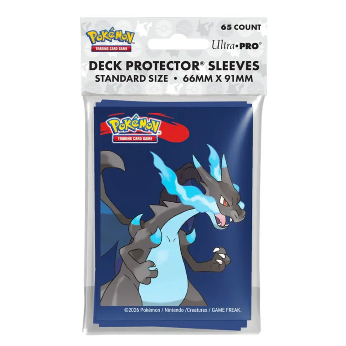 Ultra Pro Pokemon Mega Charizard X Deck Protector Card Sleeves - Trading Card Market