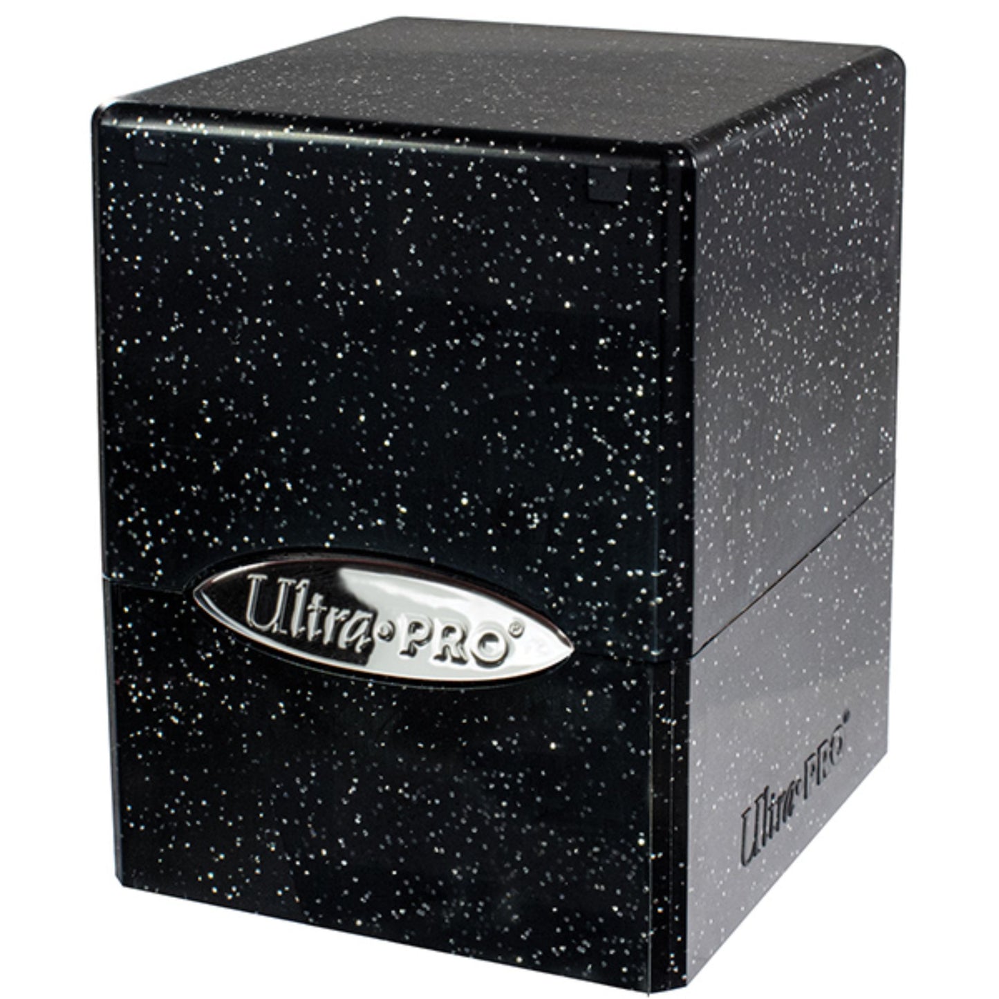 Ultra Pro Satin Cube 100+ Glitter Deckbox (Black) - Trading Card Market