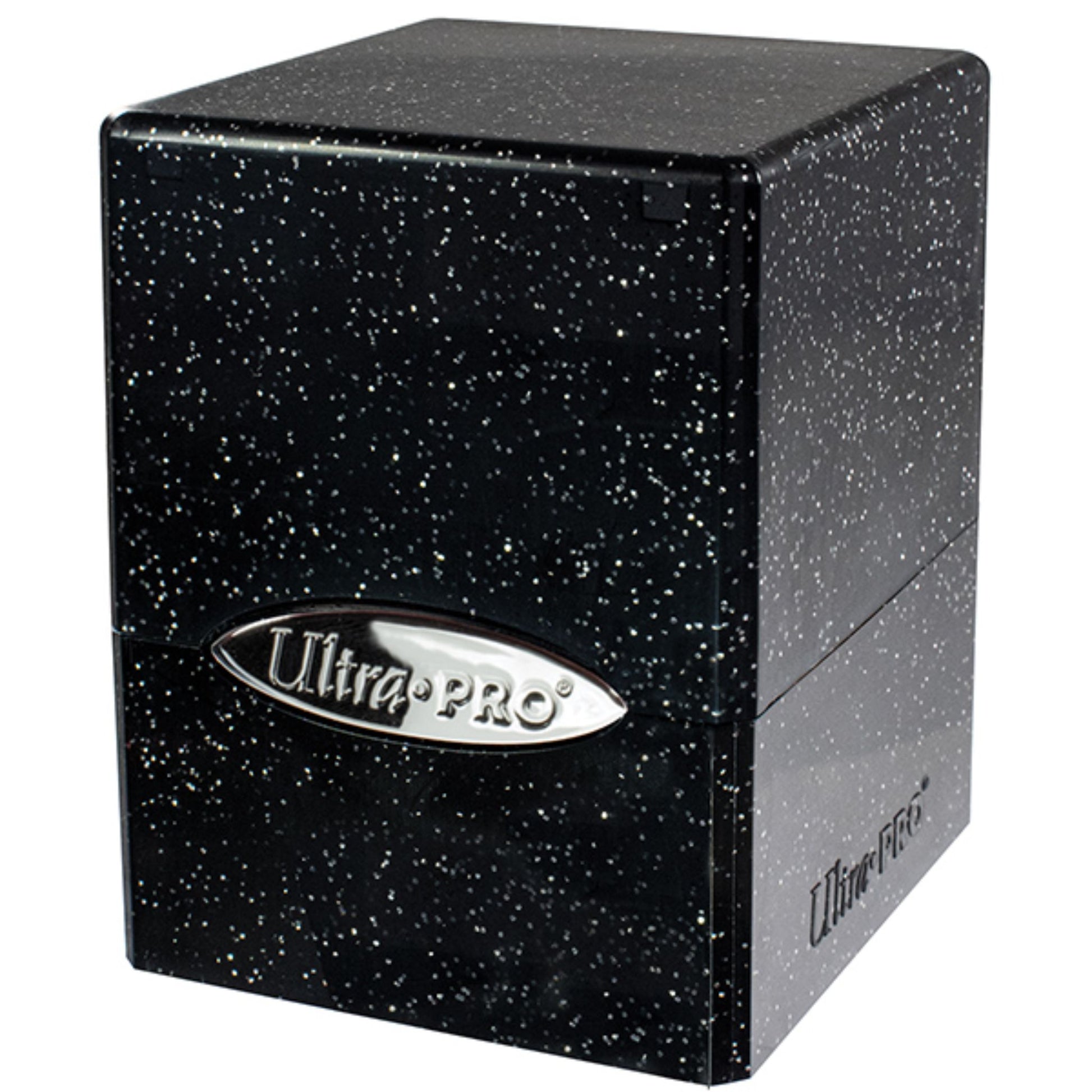 Ultra Pro Satin Cube 100+ Glitter Deckbox (Black) - Trading Card Market