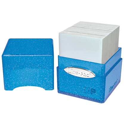Ultra Pro Satin Cube 100+ Glitter Deckbox (Blue) - Trading Card Market
