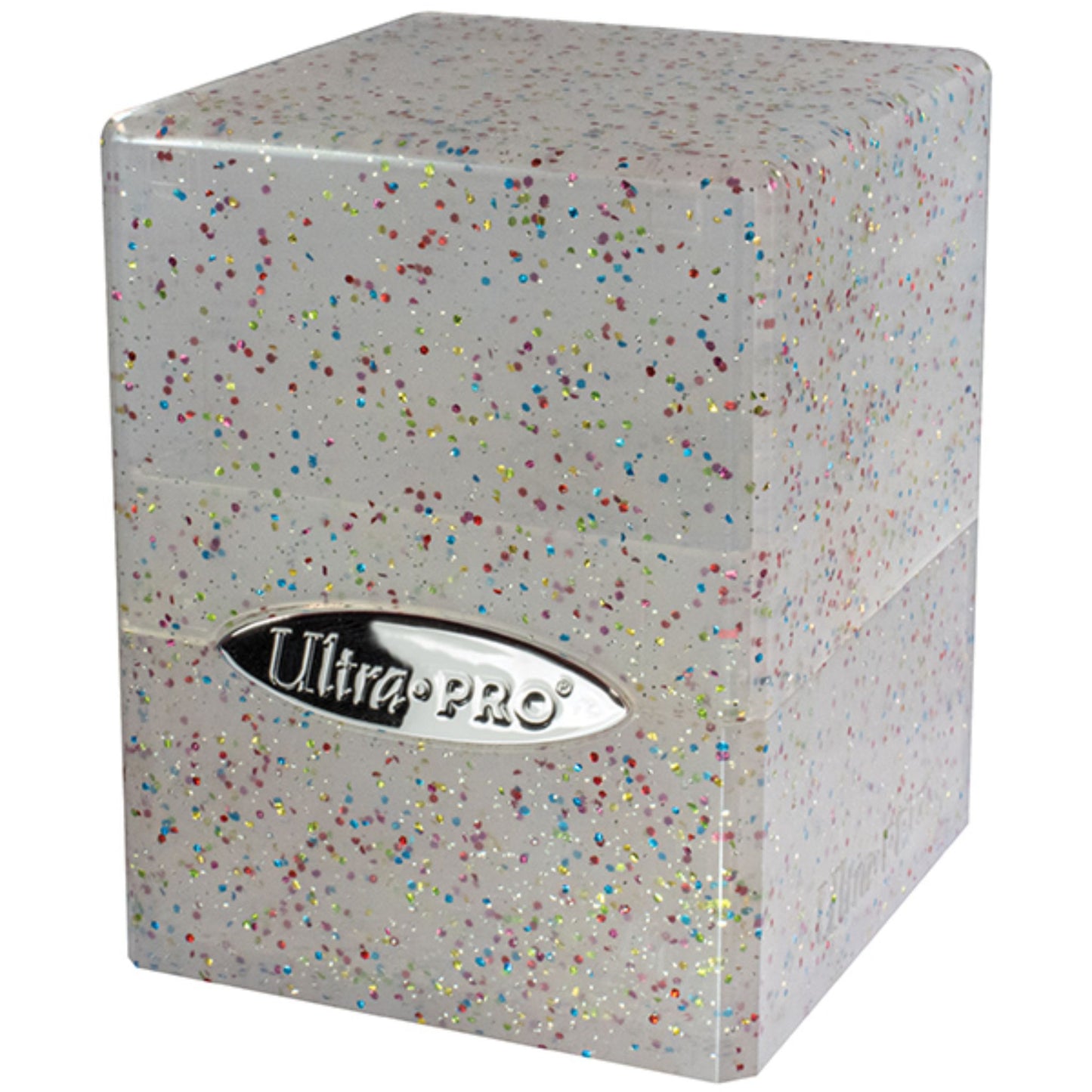 Ultra Pro Satin Cube 100+ Glitter Deckbox (Clear) - Trading Card Market