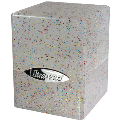 Ultra Pro Satin Cube 100+ Glitter Deckbox (Clear) - Trading Card Market