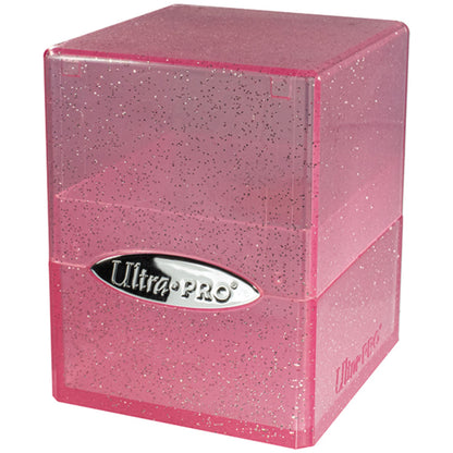 Ultra Pro Satin Cube 100+ Glitter Deckbox (Pink) - Trading Card Market