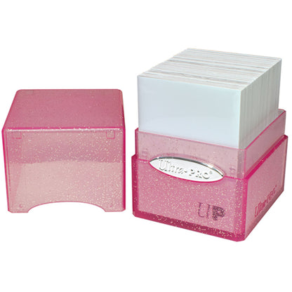 Ultra Pro Satin Cube 100+ Glitter Deckbox (Pink) - Trading Card Market