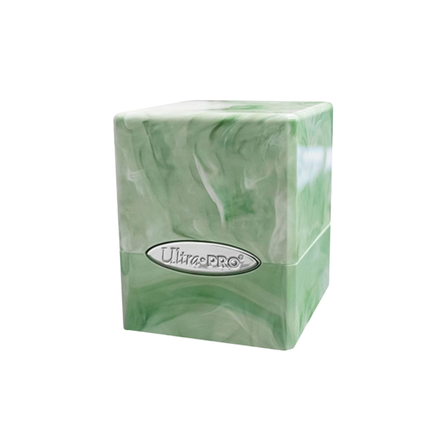 Ultra Pro Satin Cube 100+ Marble Deckbox (Lime Green & White) - Trading Card Market