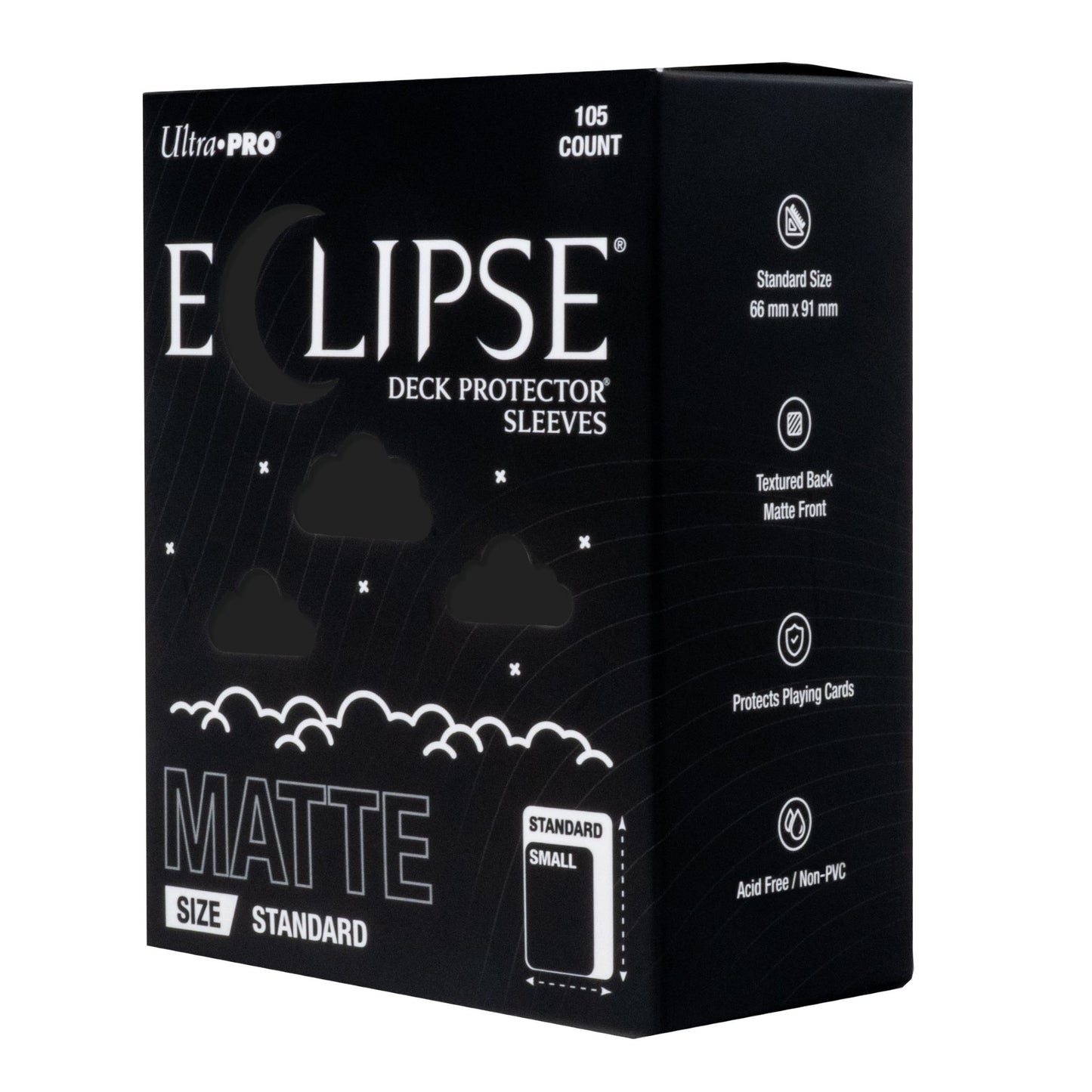 Ultra Pro Standard Eclipse Matte Jet Black Deck Protector Card Sleeves