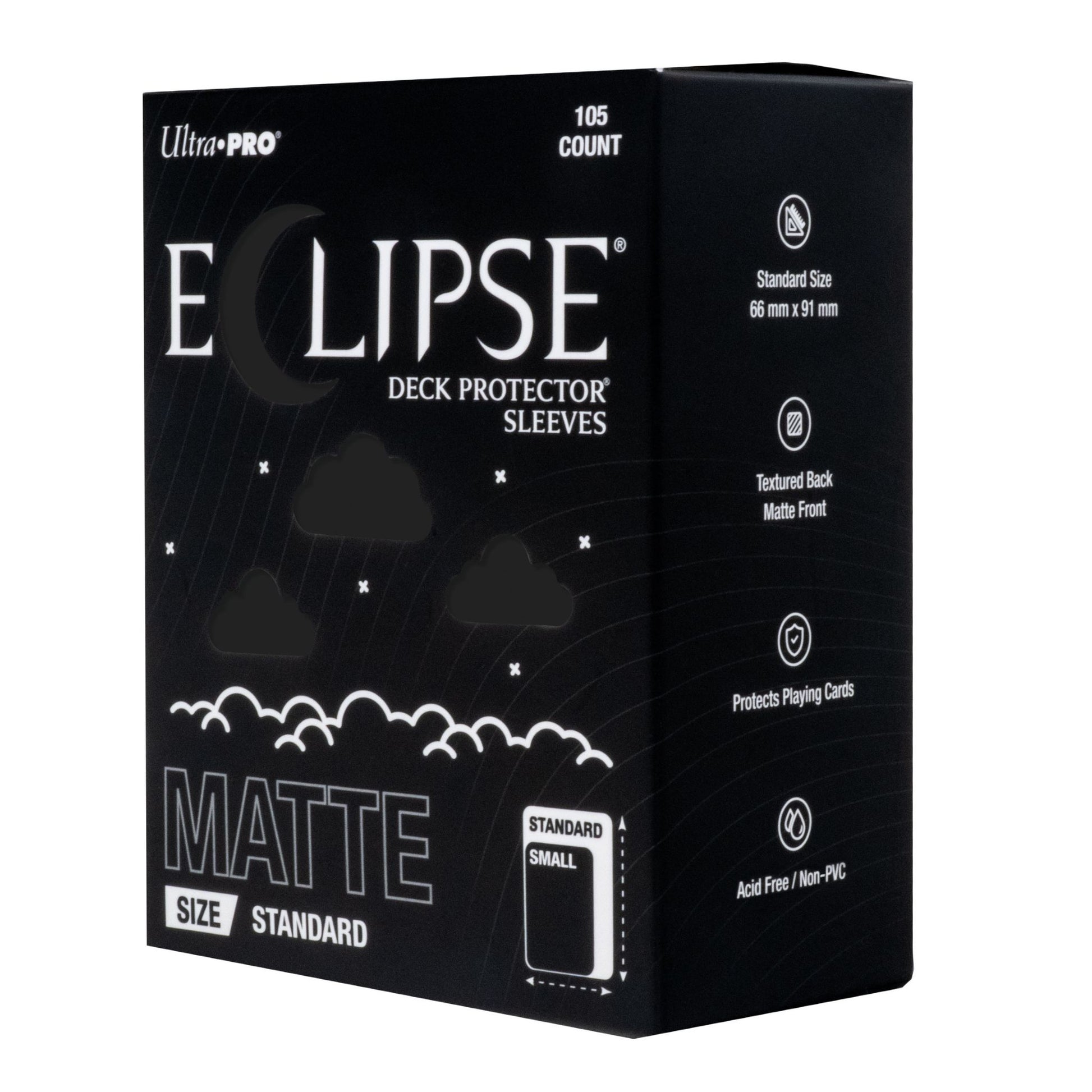 Ultra Pro Standard Eclipse Matte Jet Black Deck Protector Card Sleeves