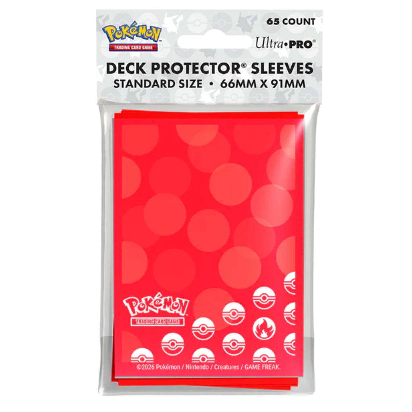 Ultra Pro Standard Pokemon Fire Energy Deck Protector Card Sleeves