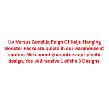 UniVersus Godzilla Reign Of Kaiju Hanging Booster Pack - Trading Card Market