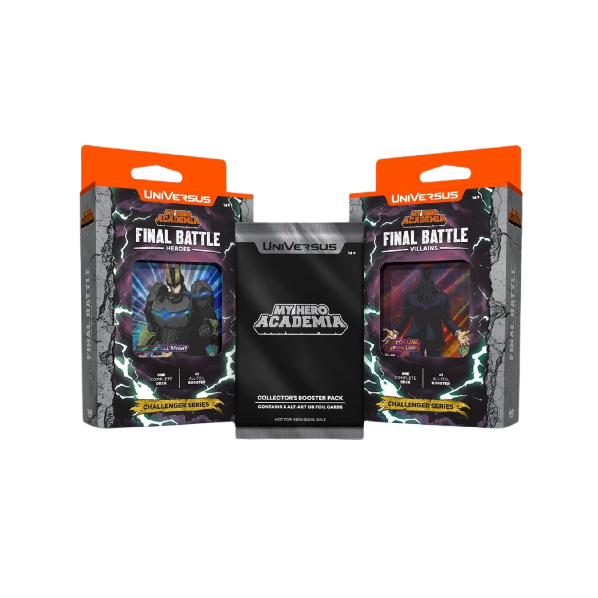 UniVersus My Hero Academia Final Battle Challenger Series Display (4 Decks) (Presell) - Trading Card Market