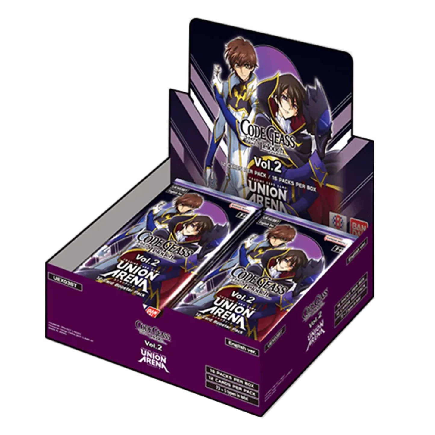 Union Arena Code Geass Lelouch of the Rebellion Vol.2 Booster Box - Trading Card Market