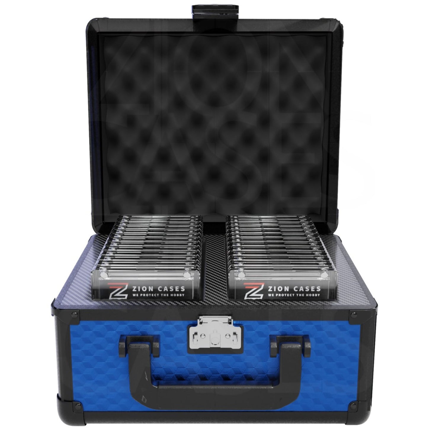 Zion Slab Case 2 Row (Cubed Blue) - Trading Card Market