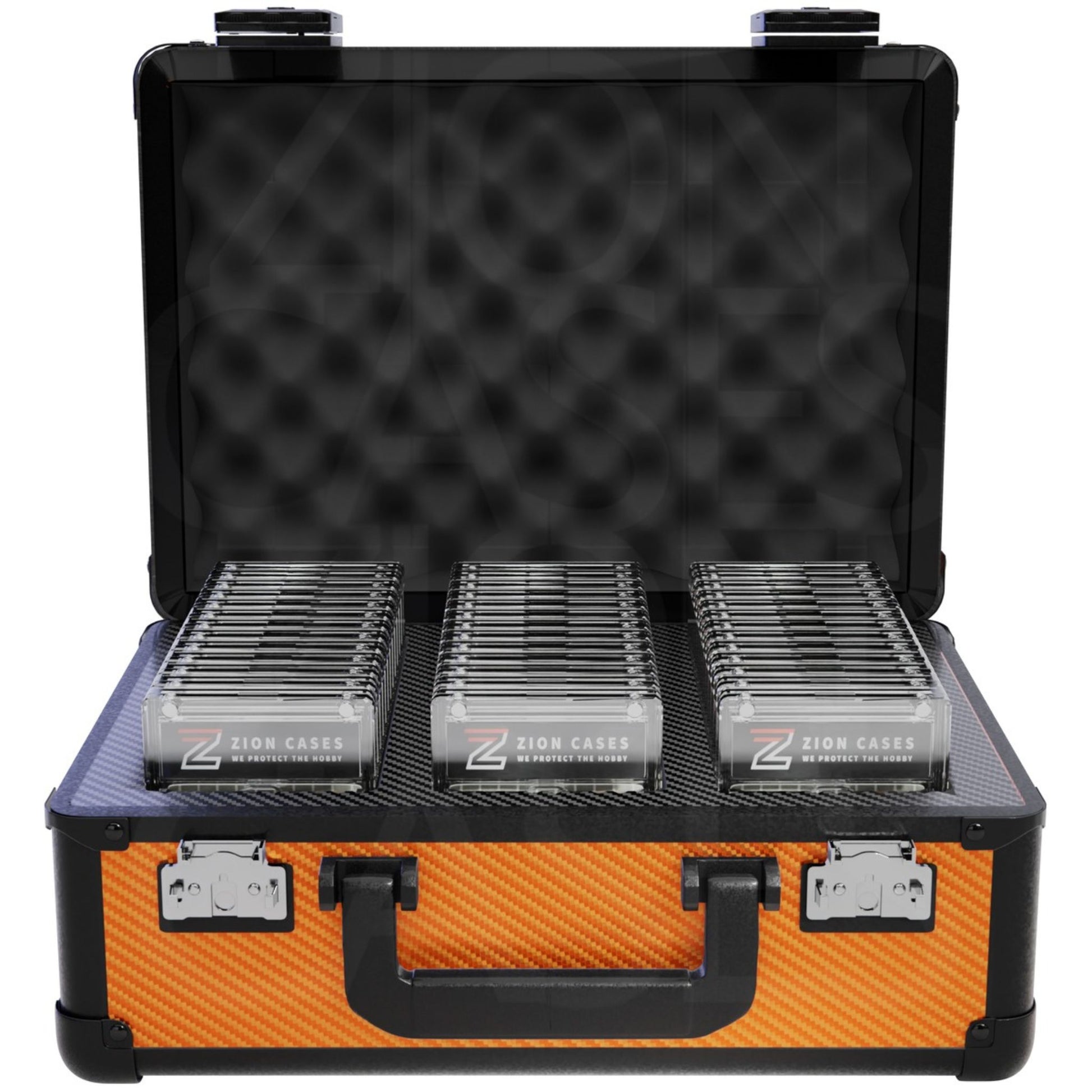 Zion Slab Case X (Carbon Fiber Orange) - Trading Card Market