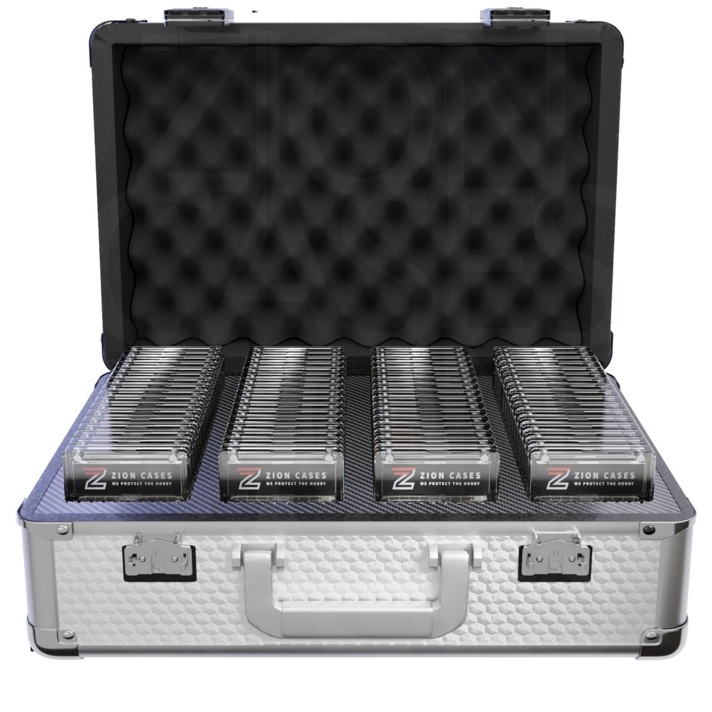 Card Cases Extra Large Green Storage Case For Graded Cards Hinged Box W/ Foam, Holds 220+ Slabs, Travel Ready Card Cases Extra Large Green Storage Case For Graded Cards Hinged Box W/ Foam, Holds 220+ Slabs, Travel Ready