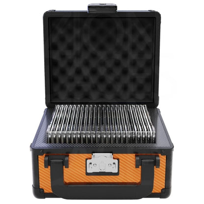 Zion Slab Case Go Carbon Fiber Orange - Trading Card Market