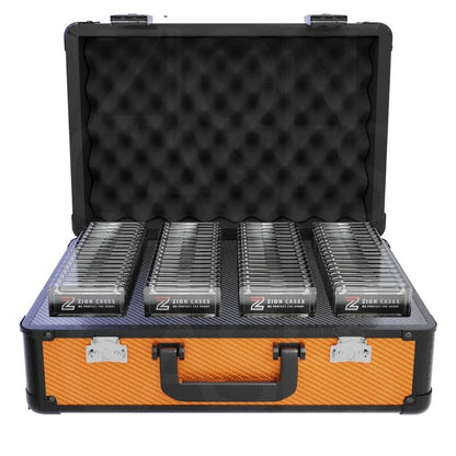 Zion Slab Case XL (Carbon Fiber Orange) - Trading Card Market