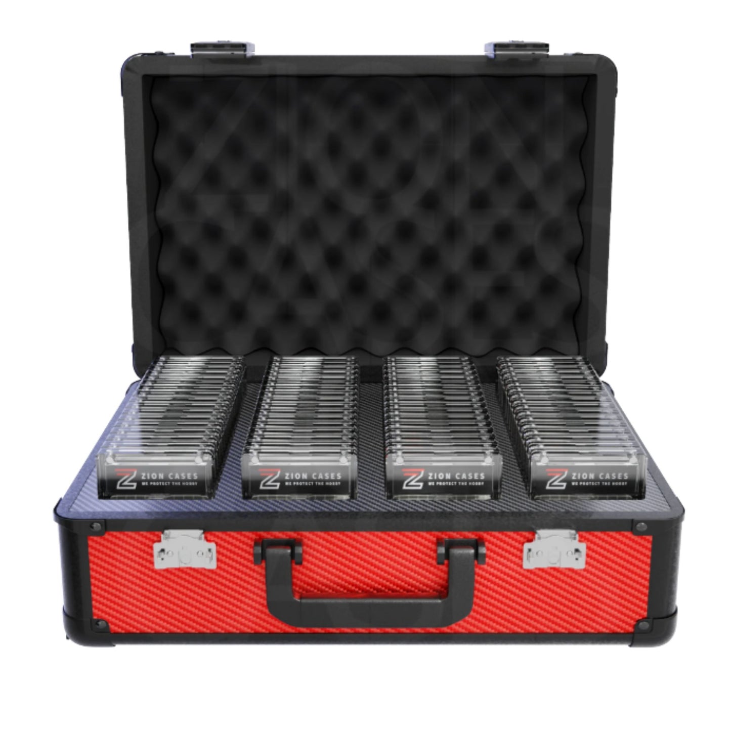 Zion Slab Case XL (Carbon Fiber Red) - Trading Card Market