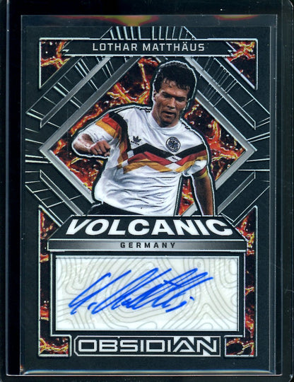 2022-23 Panini Obsidian Lothar Matthaus Volcanic Auto /77 Germany