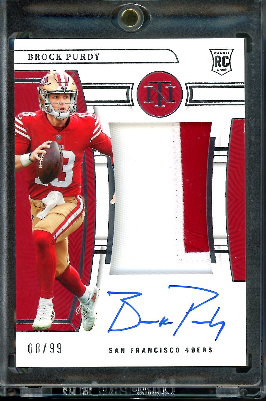 2022 Panini National Treasures Brock Purdy Rookie True RPA /99 49ers