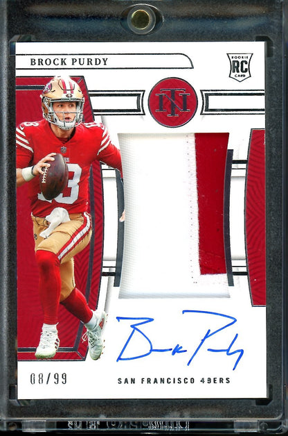 2022 Panini National Treasures Brock Purdy Rookie True RPA /99 49ers