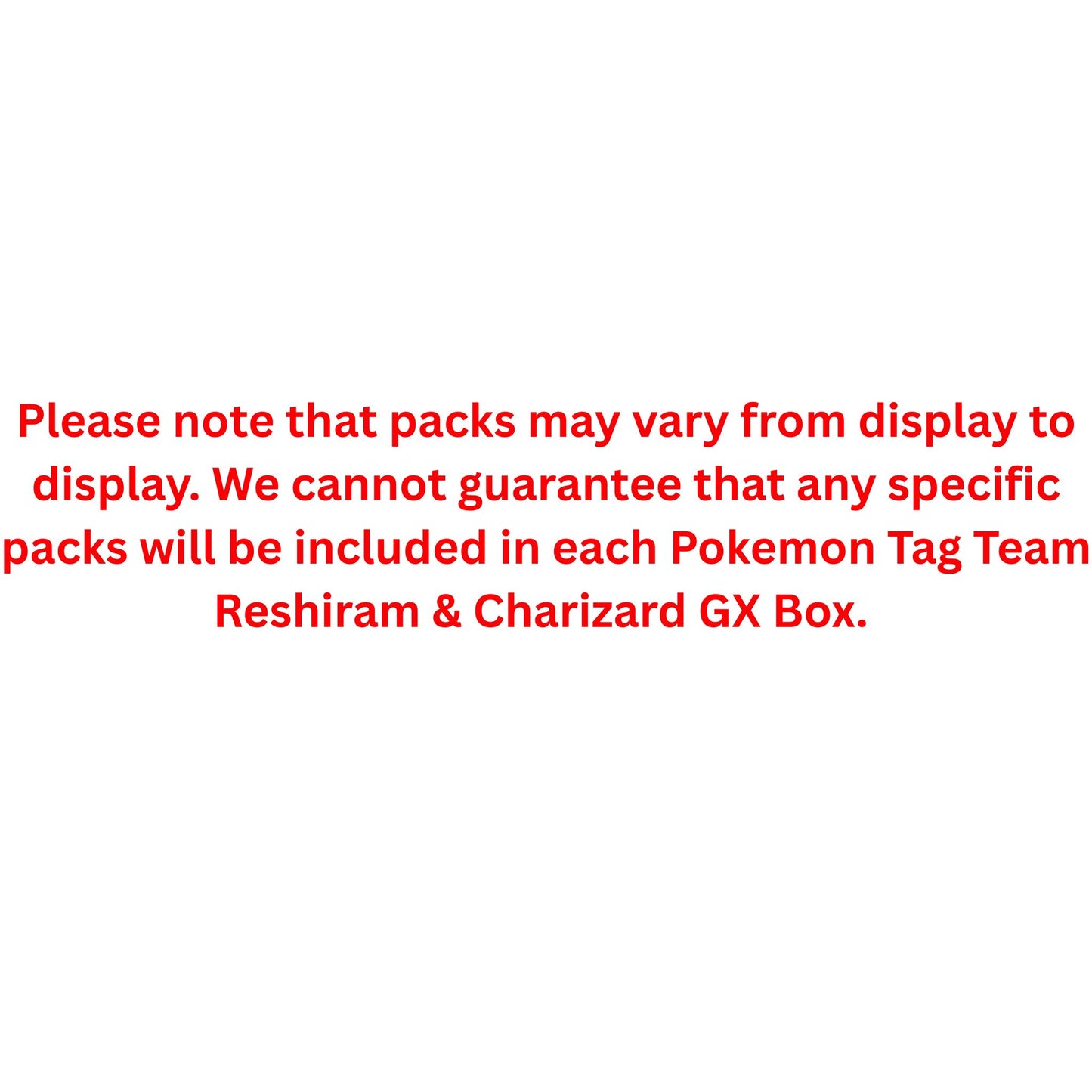 Pokemon Tag Team Reshiram & Charizard GX Box - Trading Card Market