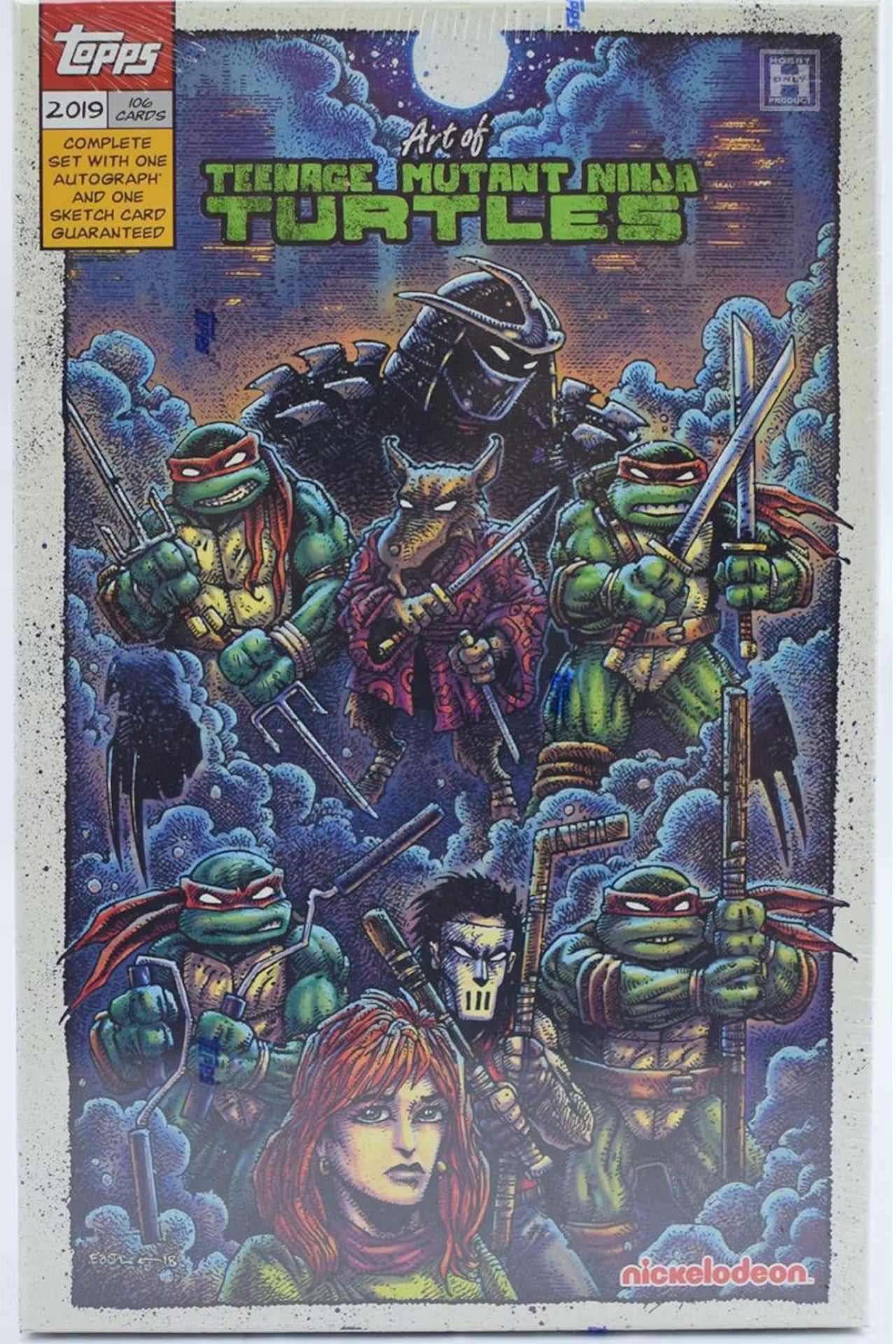 2019 Topps Art of Teenage Mutant Ninja Turtles Set Non Sport Box