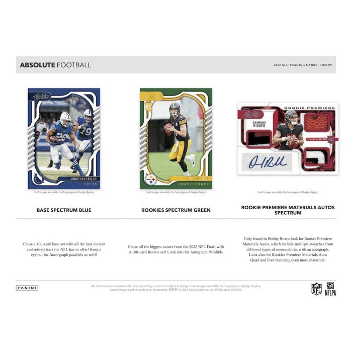 2022 Panini Absolute Football Hobby Box