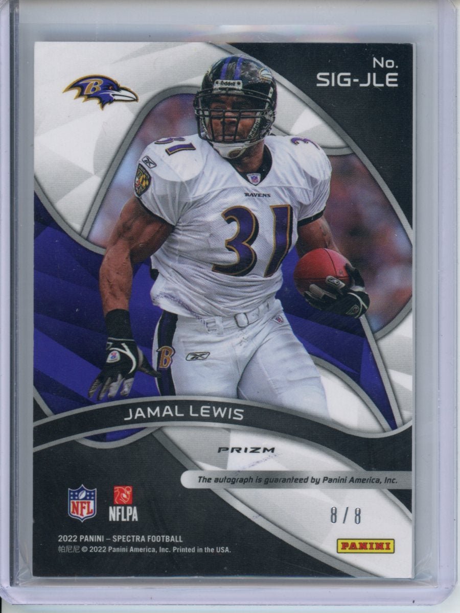 2022 Panini Spectra Jamal Lewis Auto Neon Splatter /8 Ravens - Trading Card Market