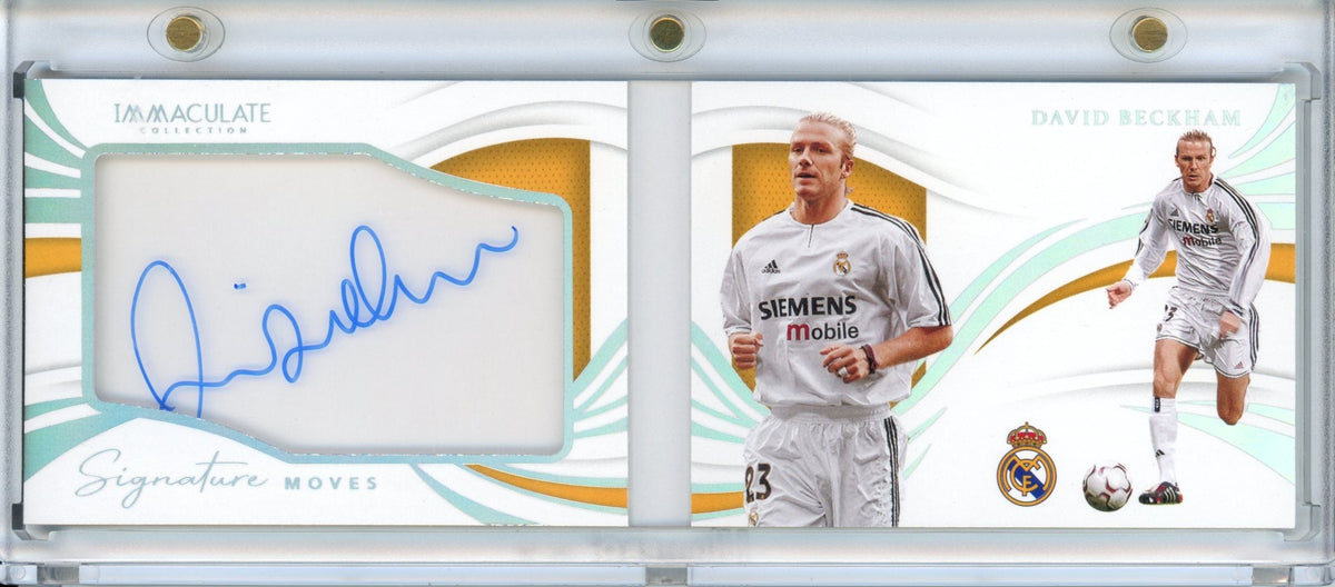 2021 Panini Immaculate David Beckham Signature Moves Booklet /25 