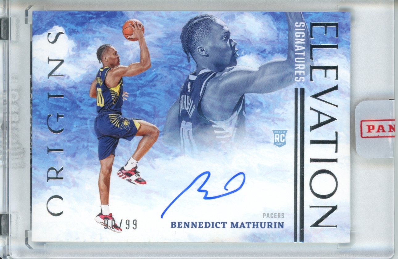 2022-23 Panini Origins Bennedict Mathurin Rookie Elevation Auto /99 Pacers