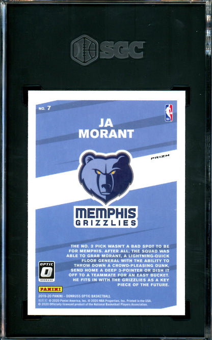 2019/20 Panini Optic Ja Morant My House Holo SGC 10 Grizzlies