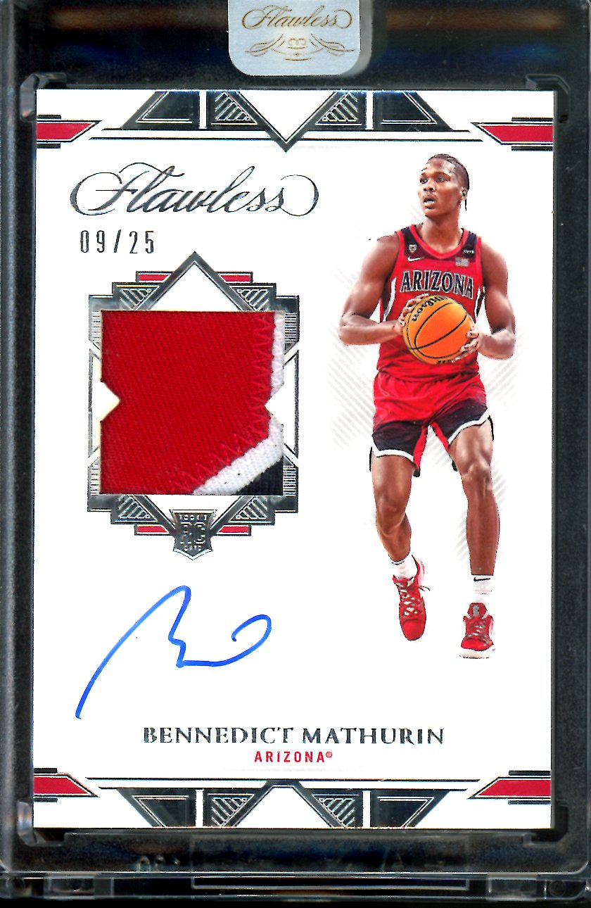 2022/23 Panini Flawless Collegiate Bennedict Mathurin Rookie RPA /25 Pacers