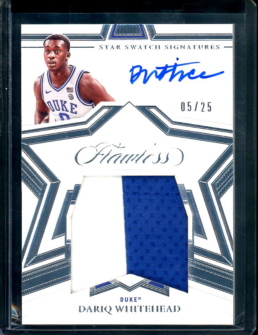 2022/23 Panini Flawless Collegiate Dariq Whitehead RPA /25 Duke - Trading Card Market
