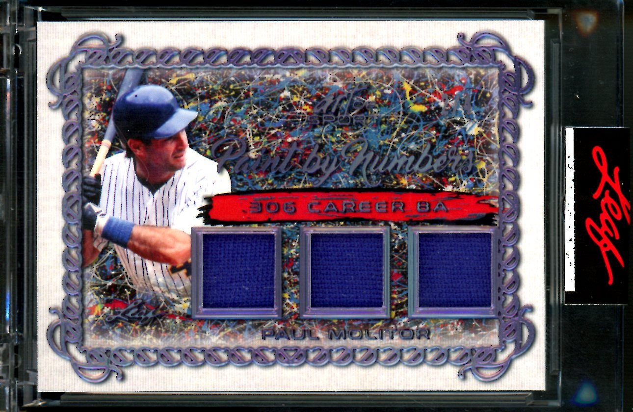 2021 Leaf Art of Sport Paul Molitor Paint by Numbers Patch /4 Brewers - Trading Card Market