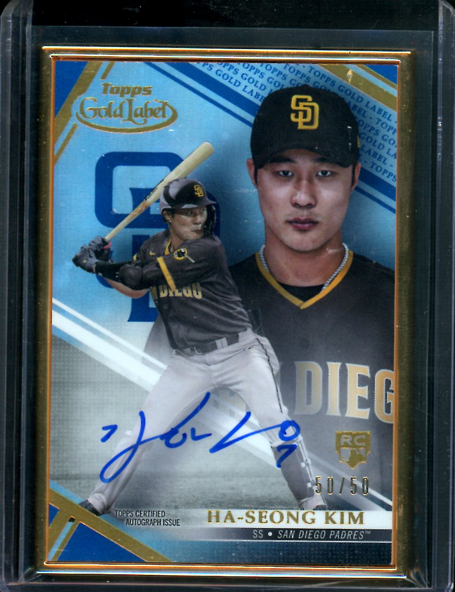 2021 Topps Gold Label Ha-Seong Kim Rookie Auto /50 Padres