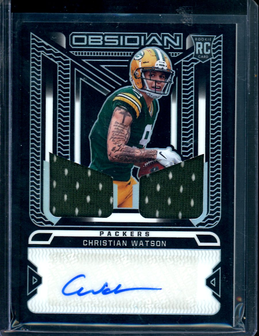 Christian newest Watson 2022 Panini Spectra Rising Rookie Dual Patch #’d 4/10 Packers