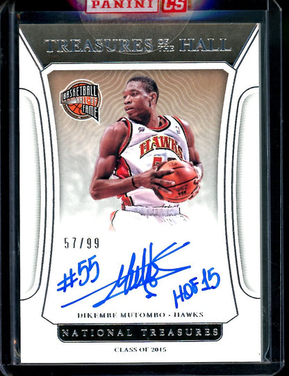 2021/22 Panini National Treasures Dikembe Mutombo HOF Auto /99 Hawks - Trading Card Market