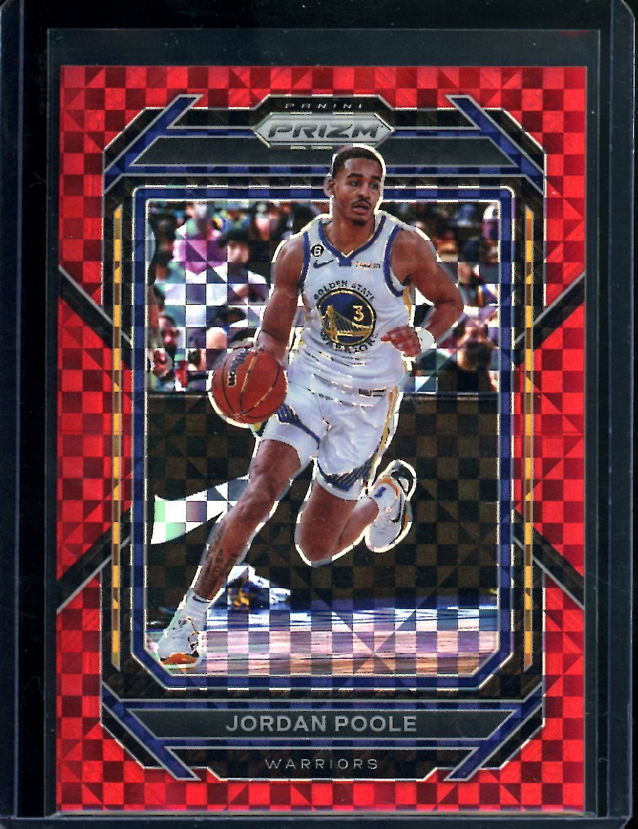 2022/23 Panini Prizm Jordan Poole Red Checkerboard /75 Warriors - Trading Card Market
