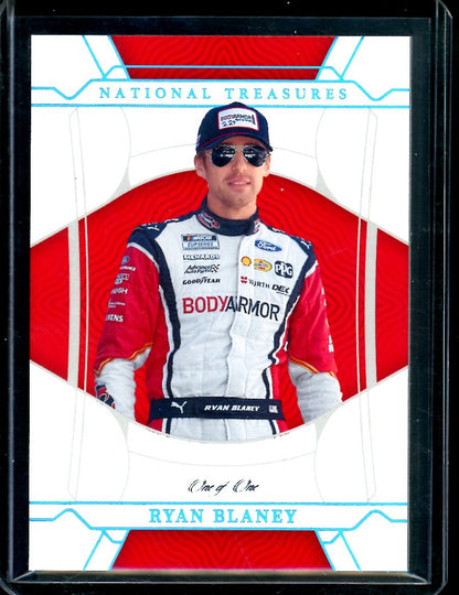 2022 Panini National Treasures Ryan Blaney 1/1 NASCAR - Trading Card Market