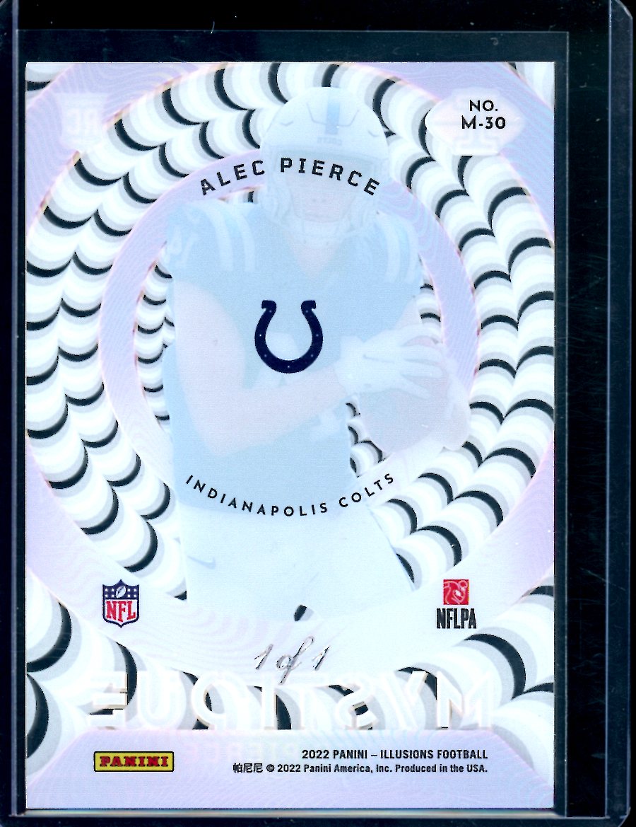 2022 Panini Illusions Alec Pierce Rookie Mysrique 1/1 Colts