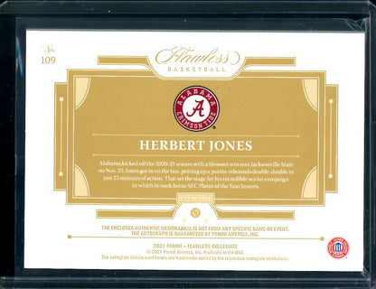 2022/23 Panini Flawless Collegiate Herbert Jones Rookie RPA /25 Pelicans