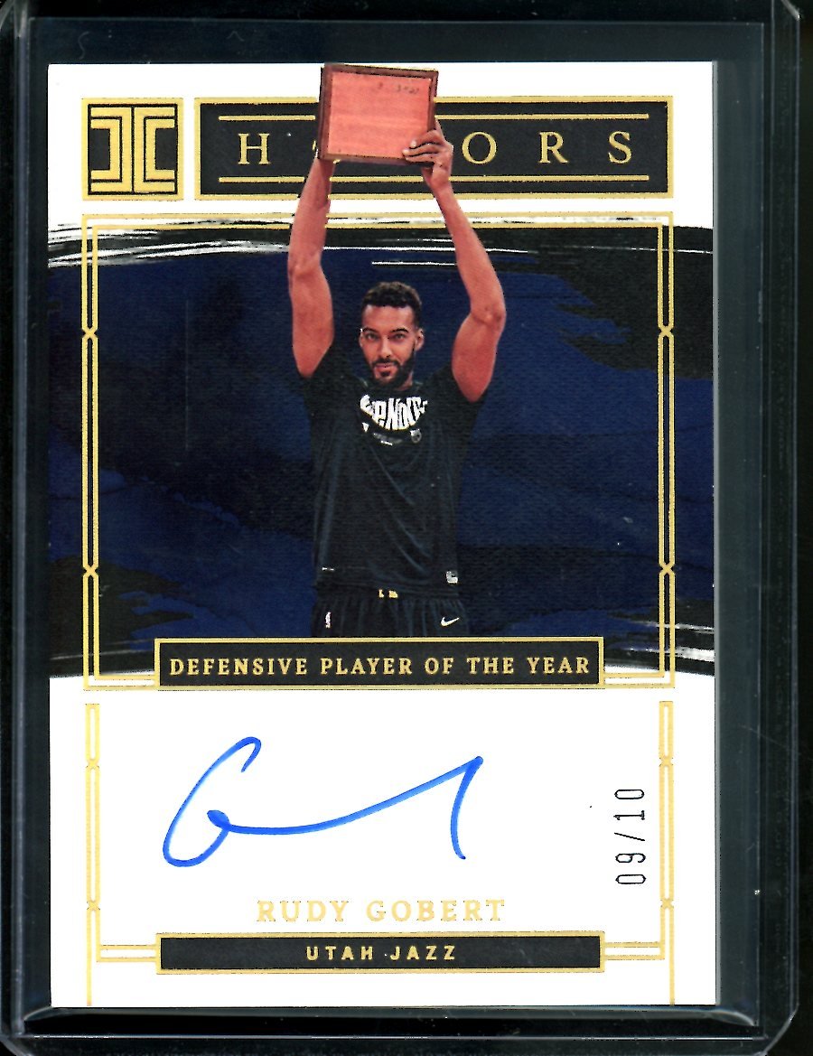 2022/23 Panini Impeccable Rudy Gobert Honors Auto Gold /10 Jazz - Trading Card Market