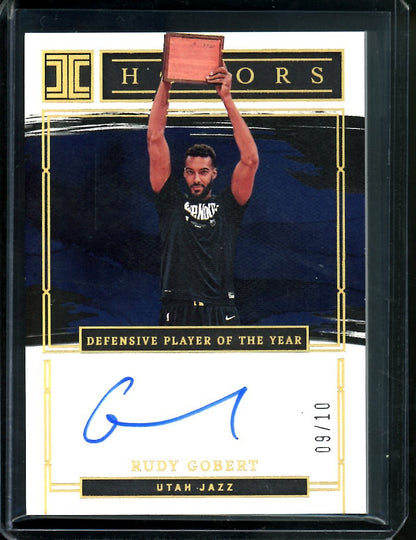 2022/23 Panini Impeccable Rudy Gobert Honors Auto Gold /10 Jazz - Trading Card Market