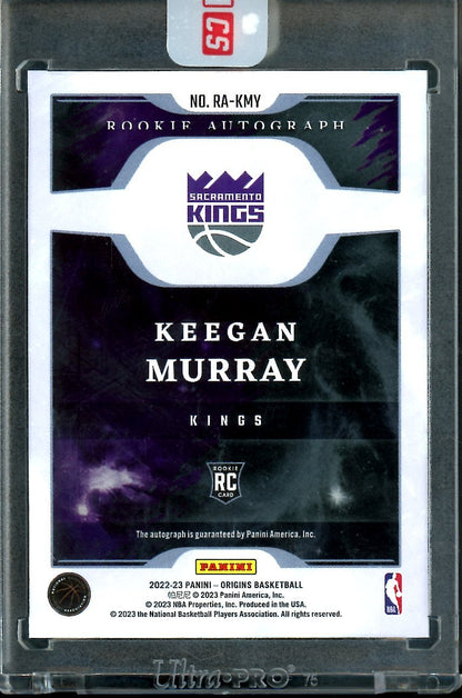 2022/23 Panini Origins Keegan Murray Rookie Auto Red /99 Kings