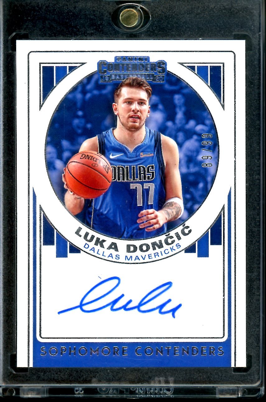 2019/20 Panini Contenders Luka Doncic Sophomore Contenders Auto /99 Mavericks - Trading Card Market
