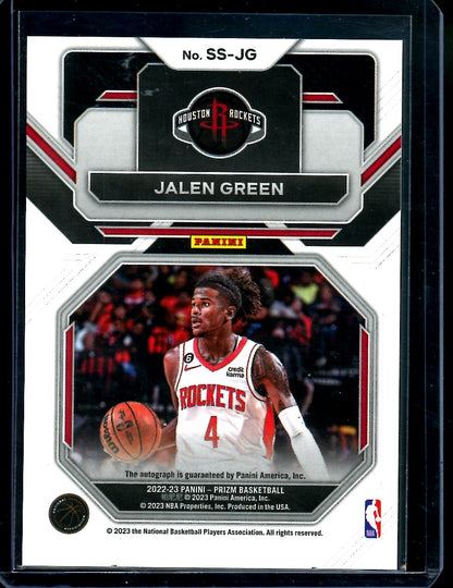 2022/23 Panini Prizm Jalen Green Sensational Signatures Auto Rockets