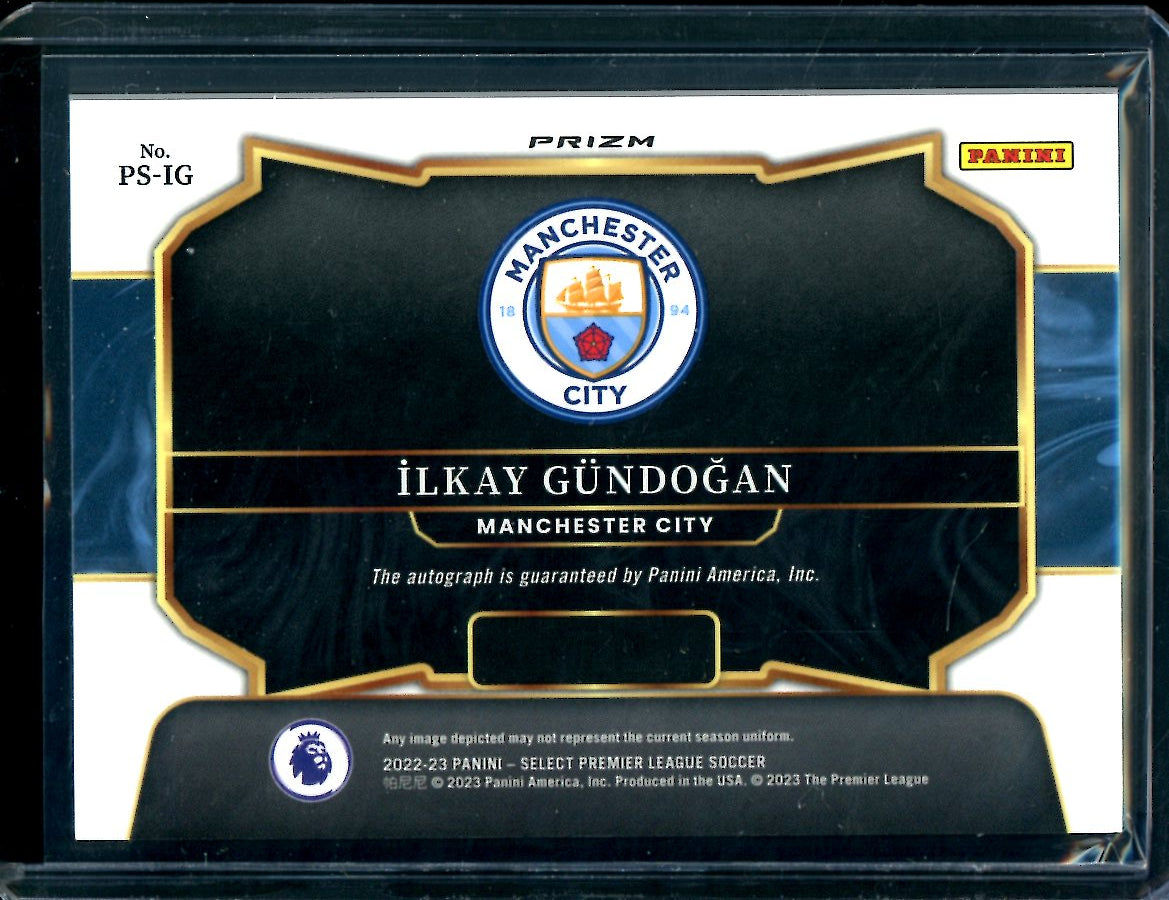 2022/23 Panini Select EPL Ilkay Gundogan Pitchside Signatures Auto Manchester City