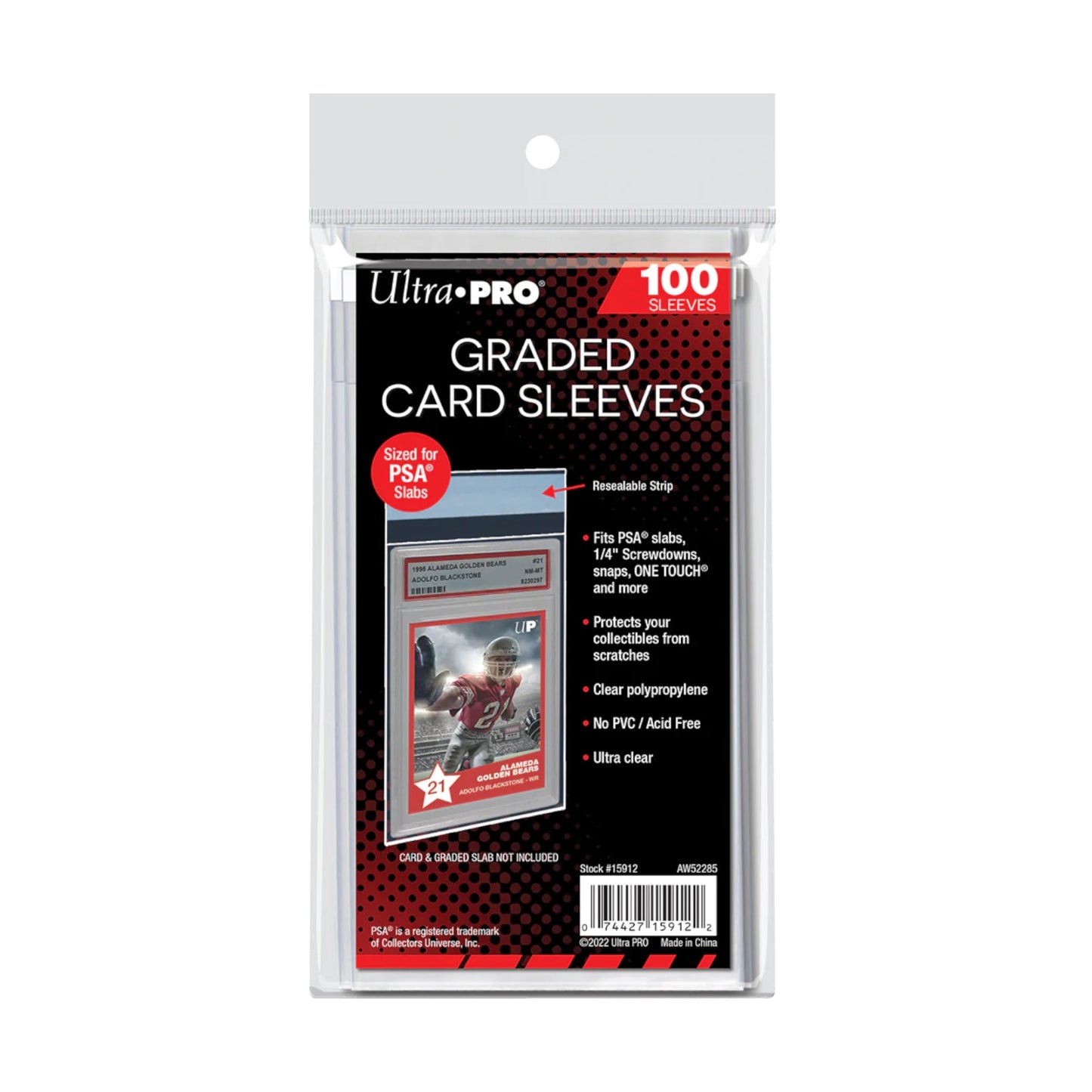 Ultra Pro Graded Card 100ct Sleeves - PSA Ultra Pro Graded Card 100ct Sleeves - PSA