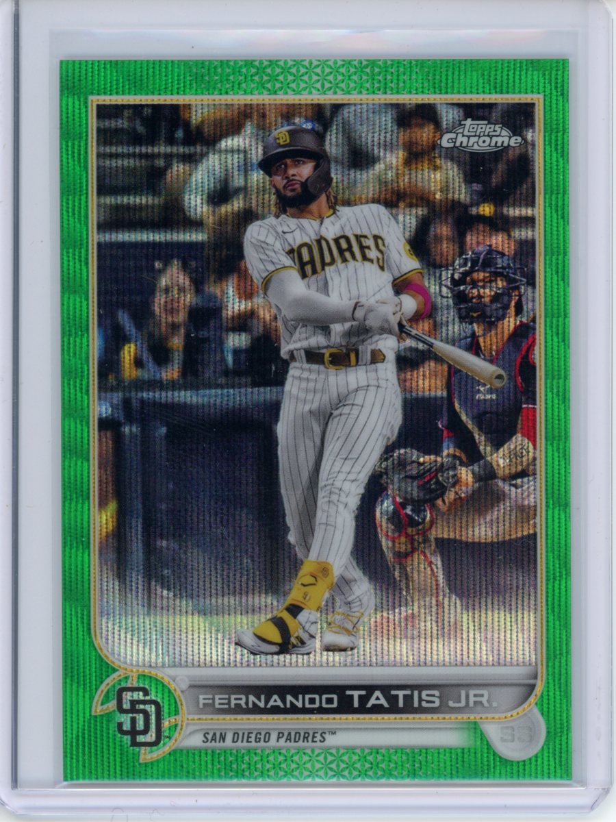 2022 Topps Chrome Fernando Tatis Jr. Green /99 Padres